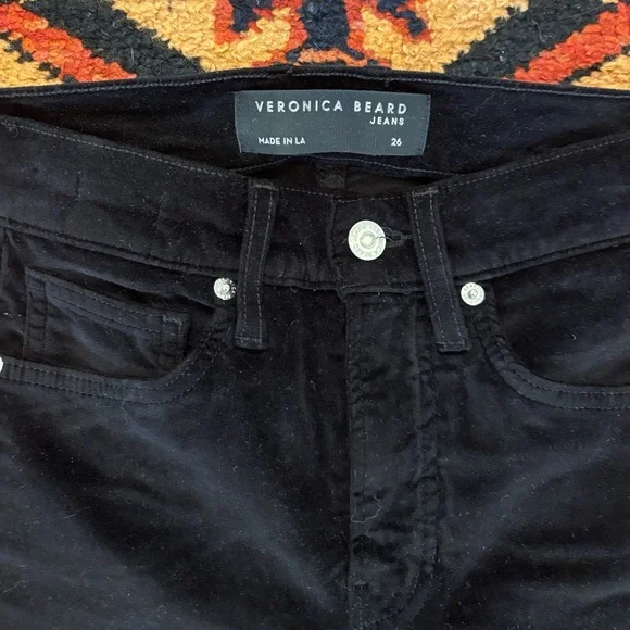 Veronica Beard Velvet Flared Pants - Picture 11 of 12